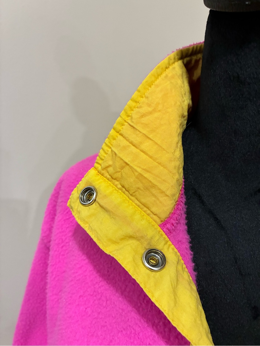 Vintage Perspective II 80s 90s Neon Colorblock Fleece Pullover - Picture 6 of 13